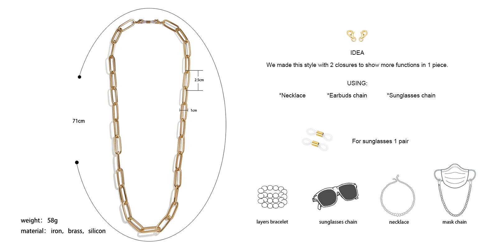 Huma Glasses Chain-Gold--ACmetal-Other-detail