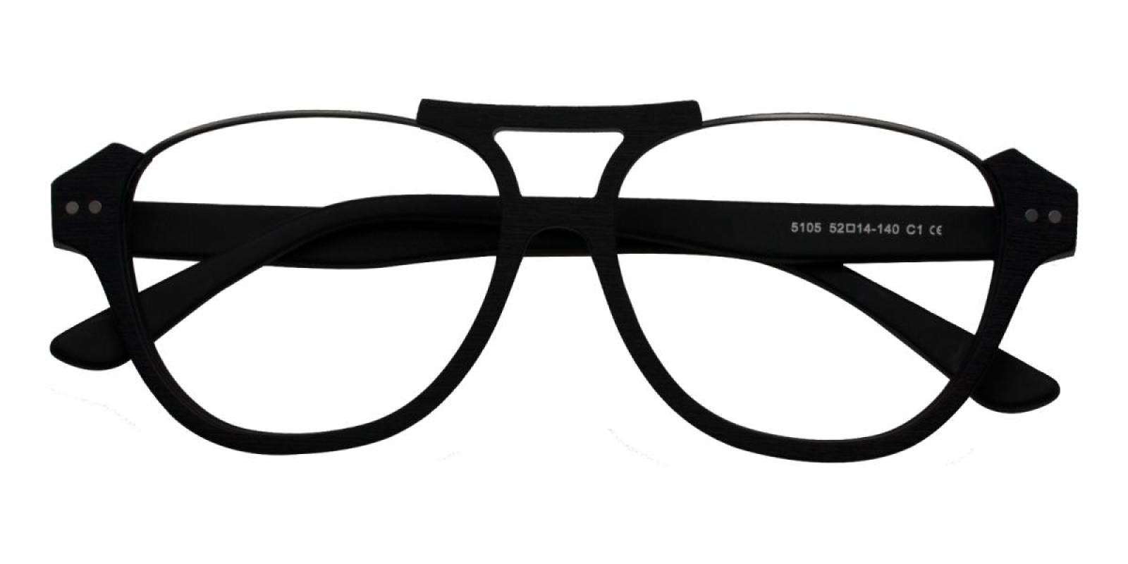 Levant-Black-Aviator-Combination-Eyeglasses-detail