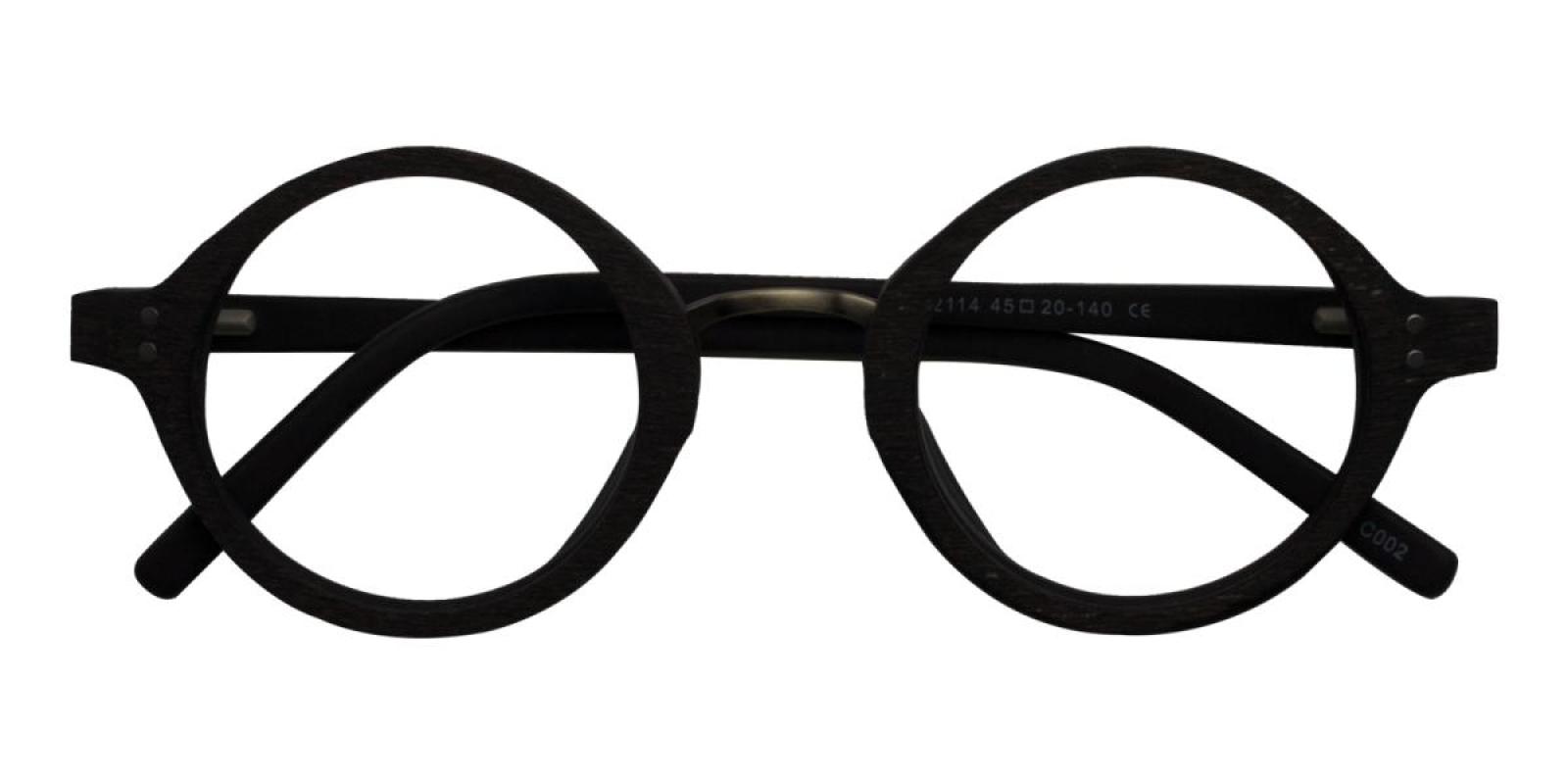 Woodiness-Black-Round-Acetate-Eyeglasses-detail