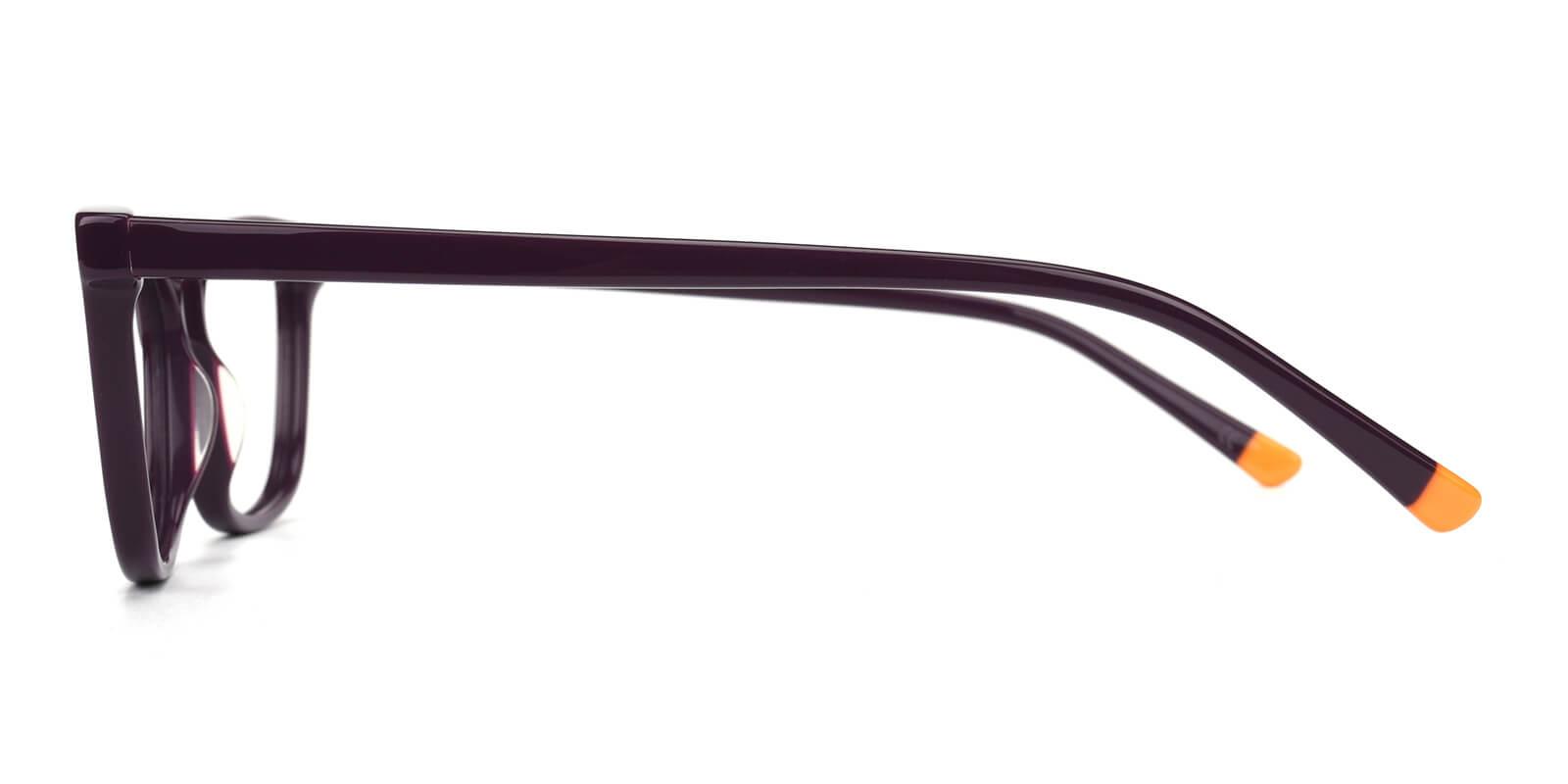Ezra-Purple-Cat / Rectangle-Acetate-Eyeglasses-detail
