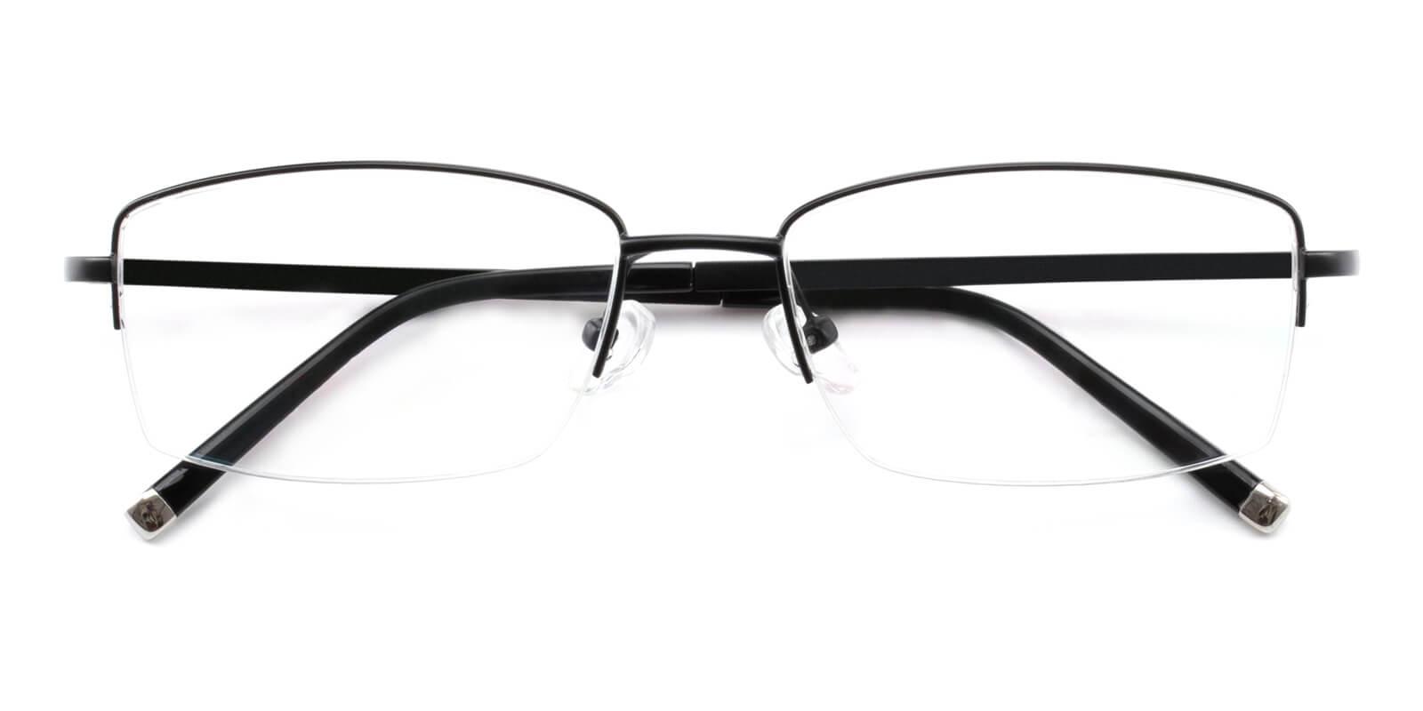 Revelino-Black-Rectangle-Titanium-Eyeglasses-detail