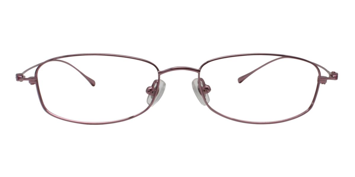 -Pink-Rectangle-Titanium-Eyeglasses-detail