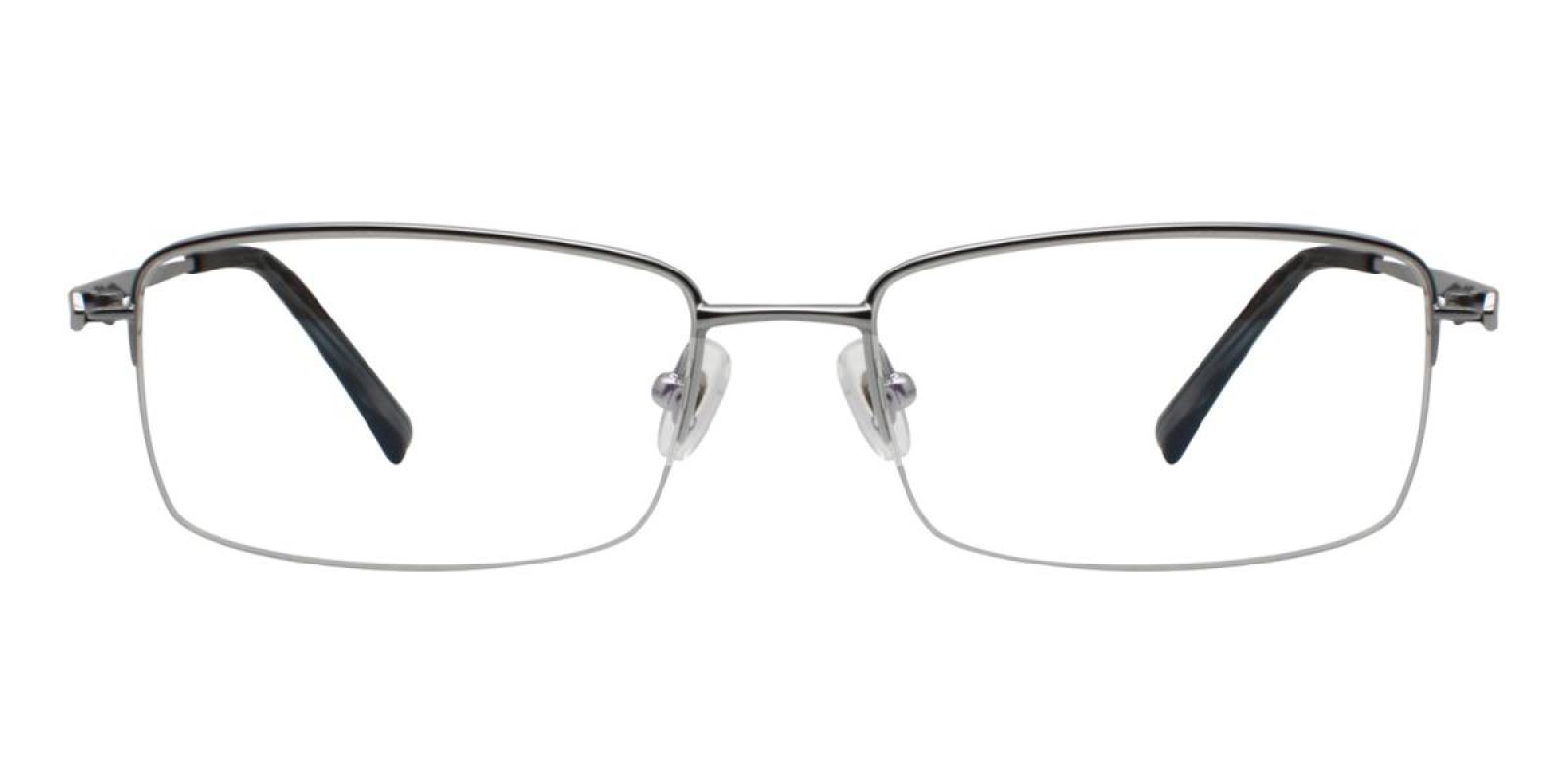 Oliv Rectangle Eyeglasses in Silver - Sllac