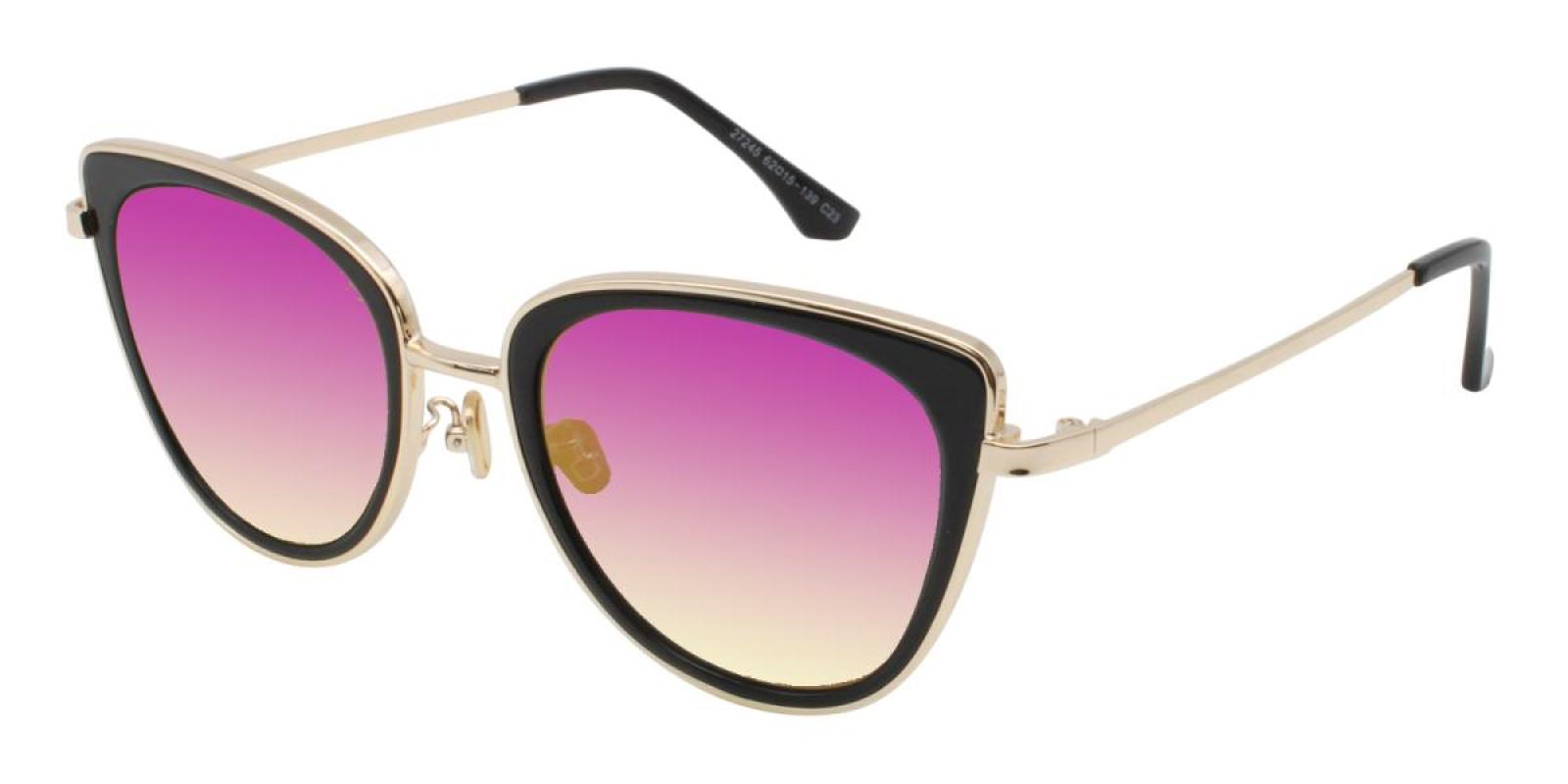 Butterflying-Black-Cat-Combination / Metal / TR-Sunglasses-detail