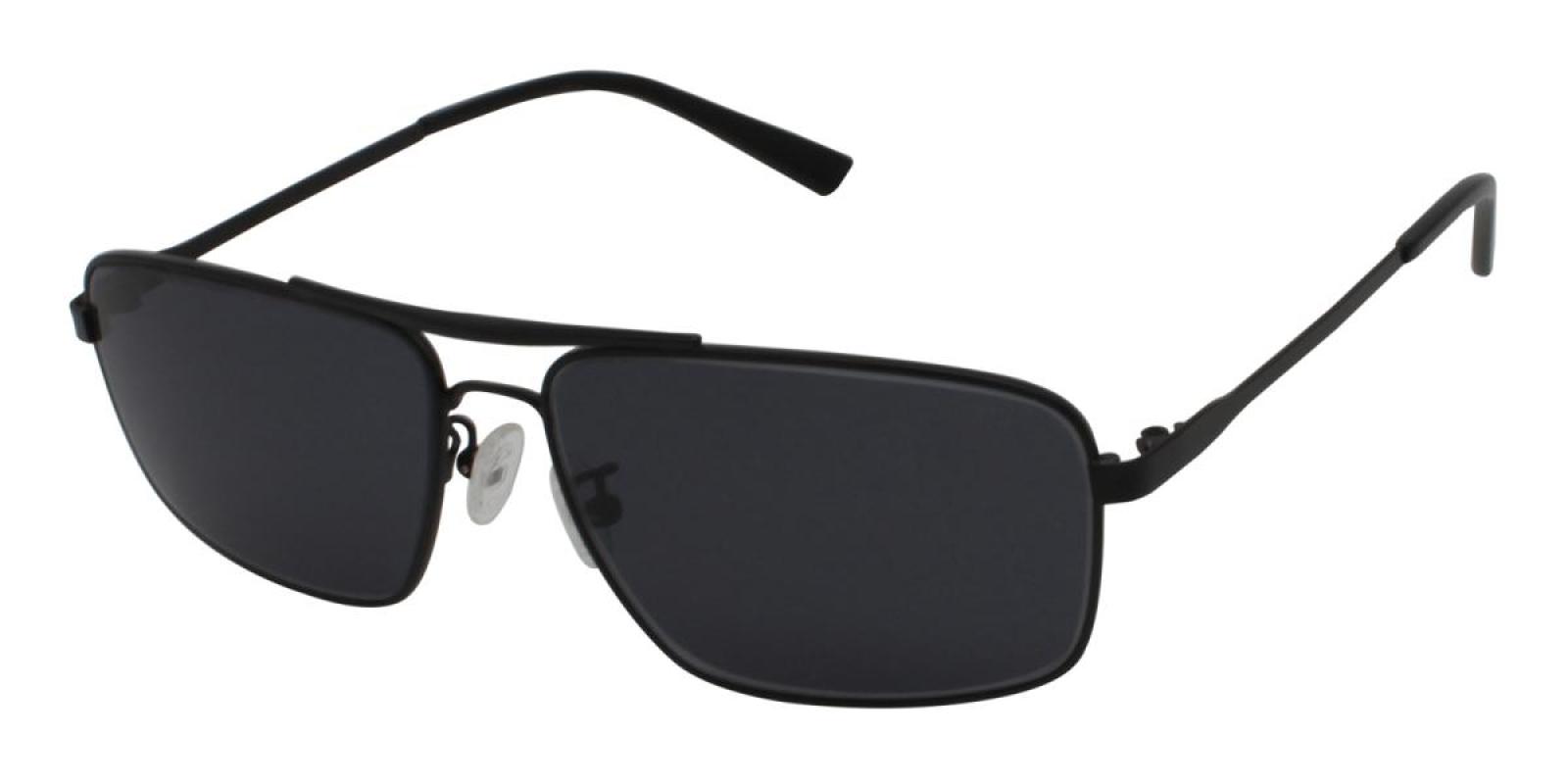 Santorini-Black-Aviator-Metal-Sunglasses-detail