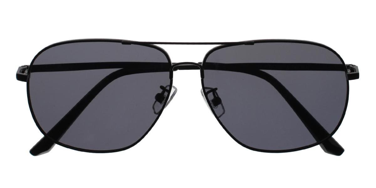 Flight-Black-Aviator-Metal-Sunglasses-detail