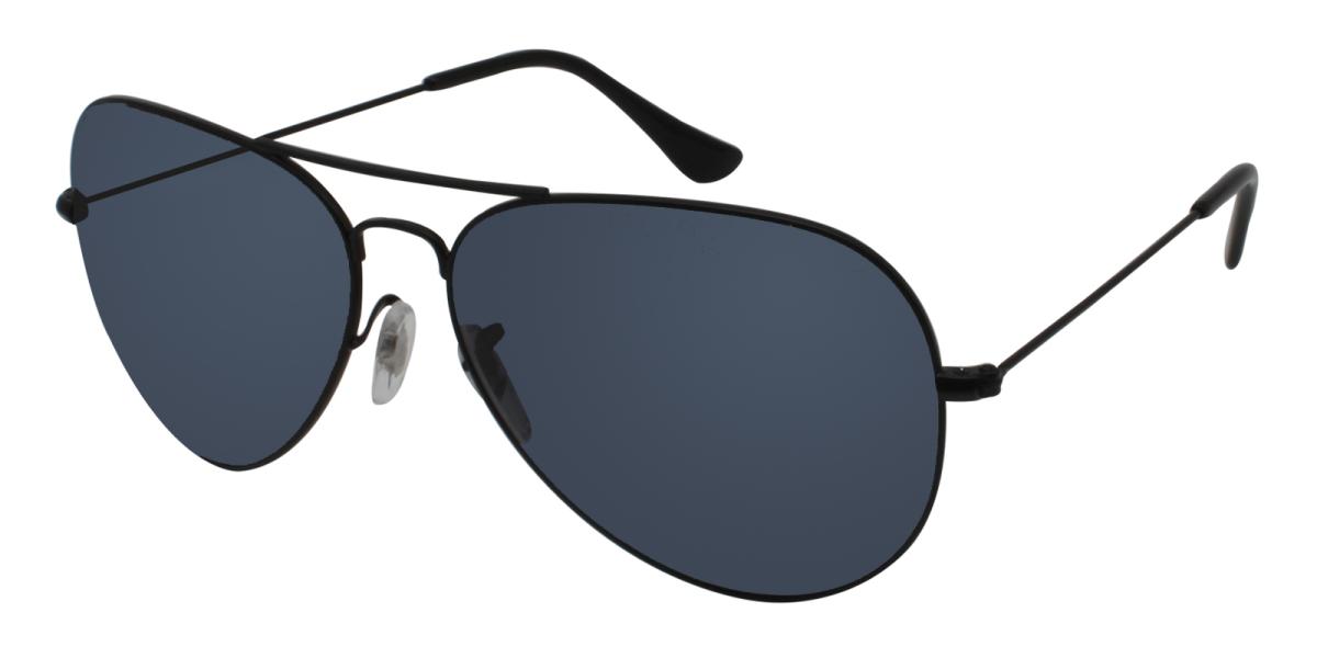 Aoline-Black-Aviator-Metal-Sunglasses-detail