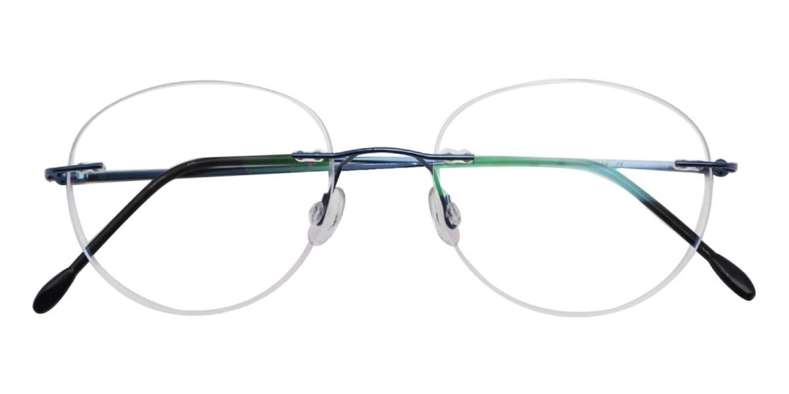 Ditto-Blue--Metal-Eyeglasses-detail