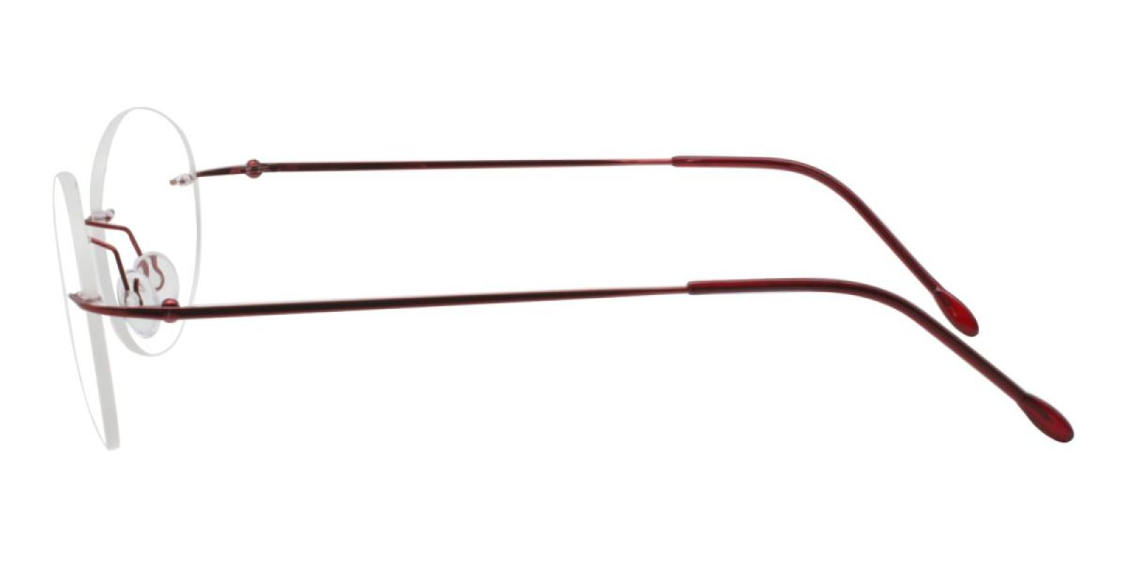 Ditto-Red--Metal-Eyeglasses-detail