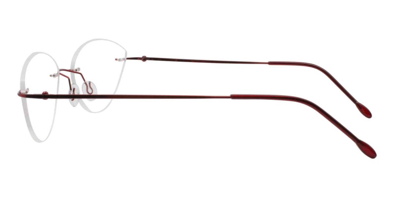 Huram-Red-Cat-Metal-Eyeglasses-detail
