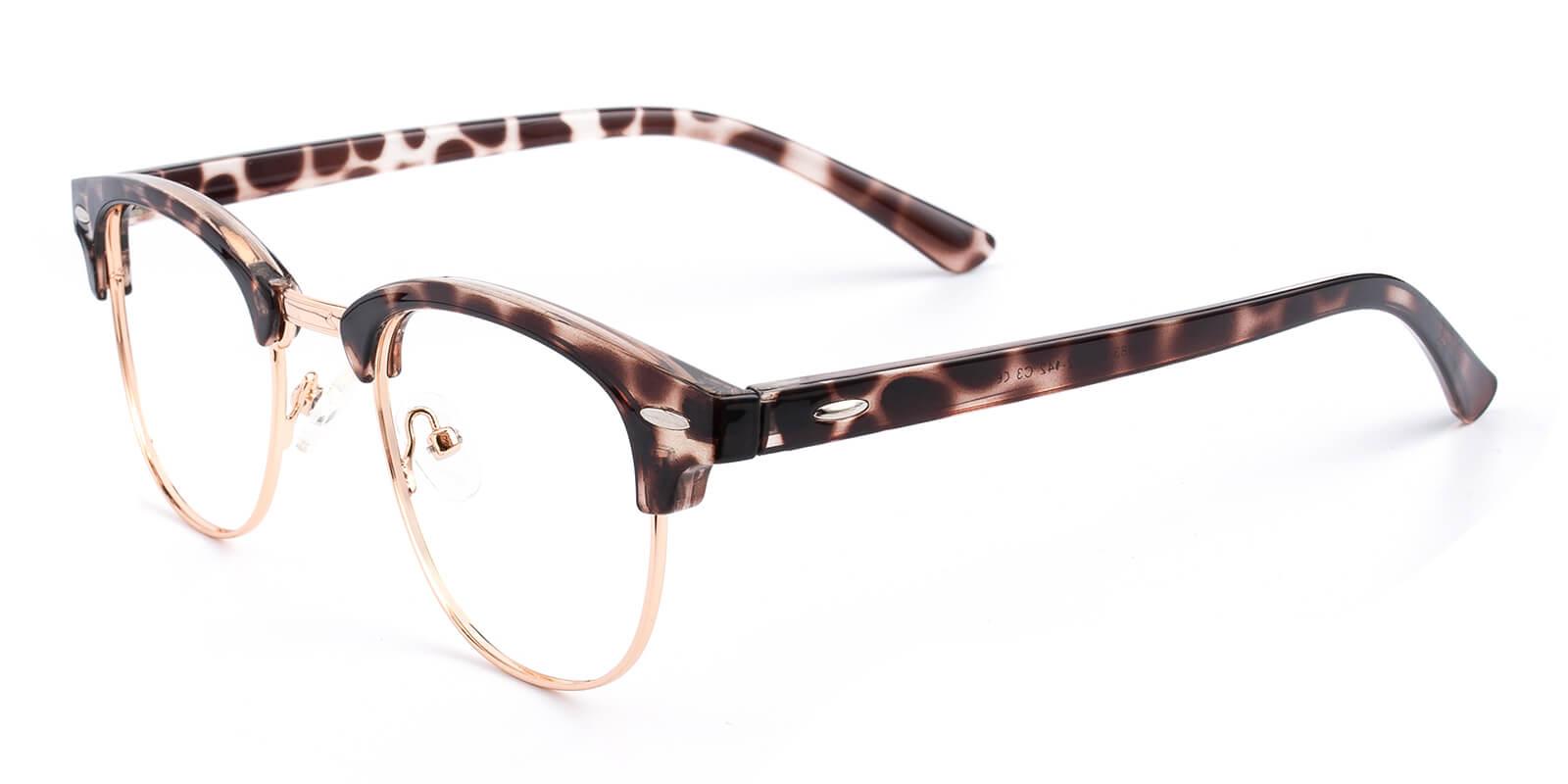 Creative-Leopard-Browline-Combination / Metal / Plastic-Eyeglasses-detail