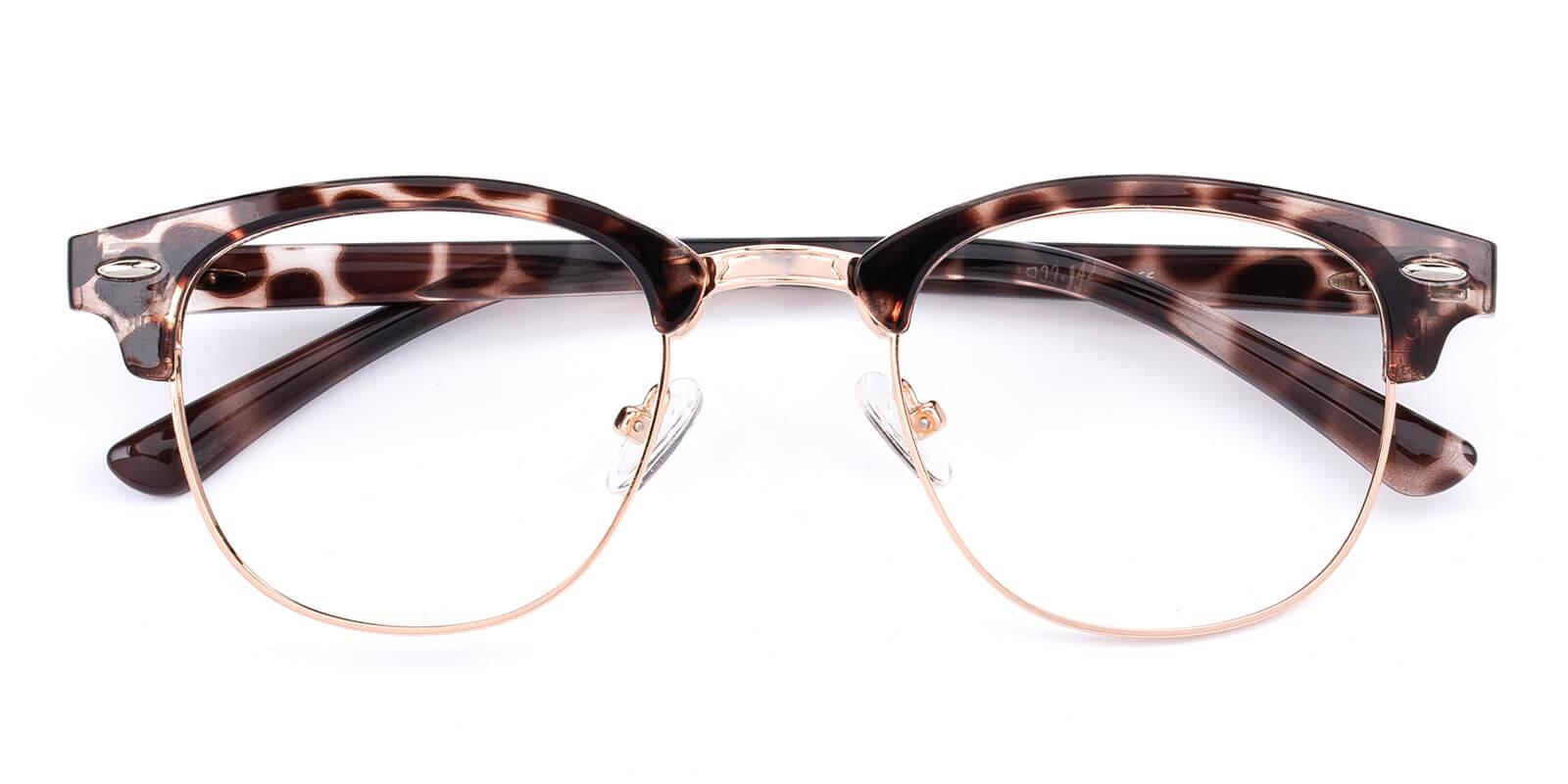 Creative-Leopard-Browline-Combination / Metal / Plastic-Eyeglasses-detail