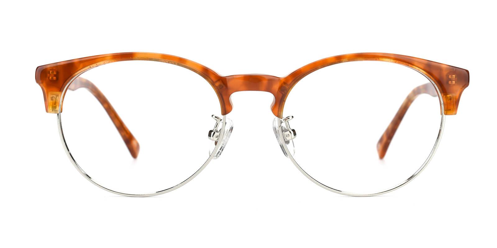 Esteban-Brown-Browline-TR / Metal / Combination-Eyeglasses-detail