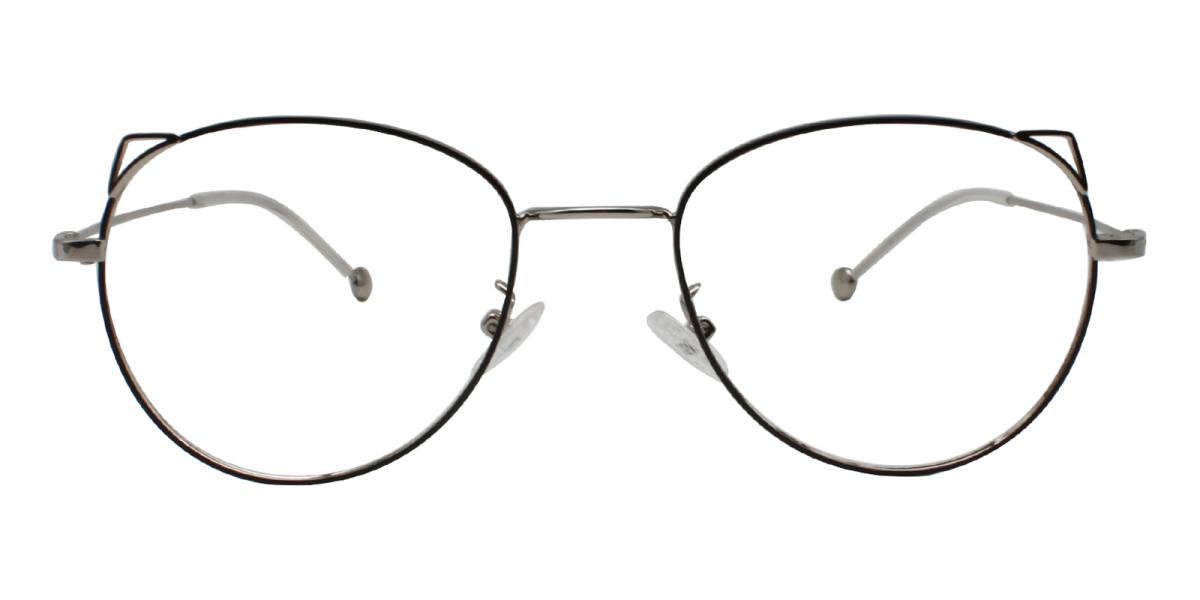 -Silver-Cat-Metal-Eyeglasses-detail
