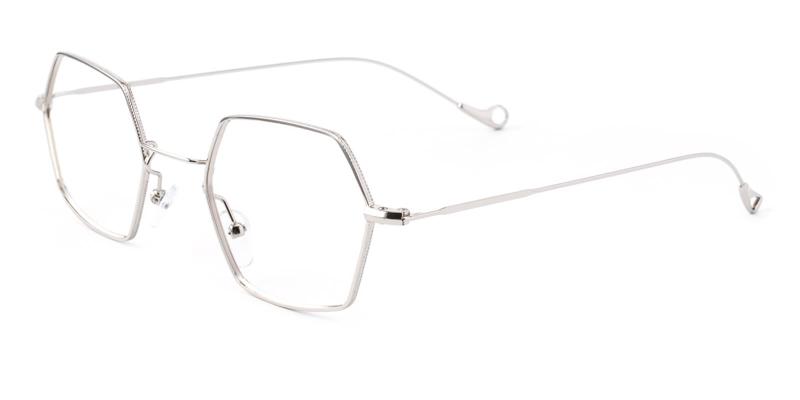 Goldien-Silver-Eyeglasses