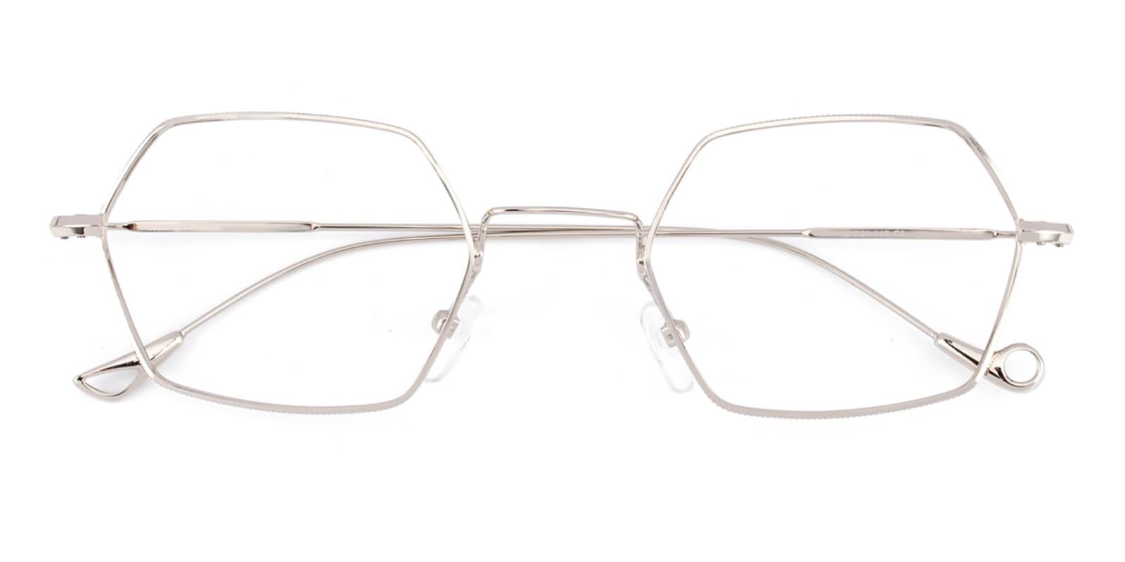 Goldien-Silver-Geometric-Metal-Eyeglasses-detail