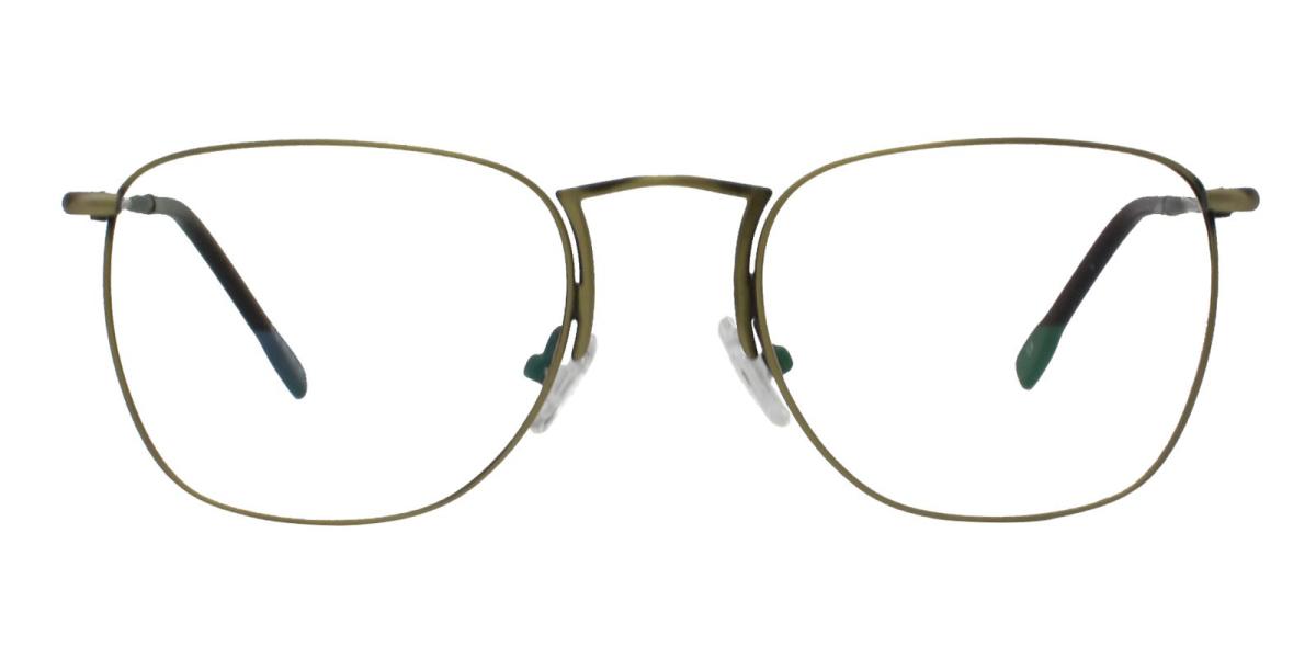 -Green-Square-Metal-Eyeglasses-detail