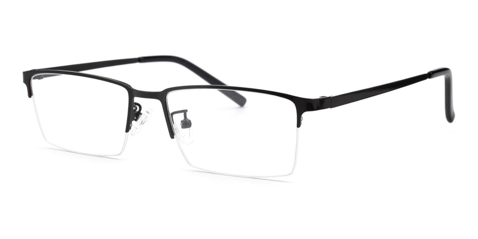 Bezel-Black-Rectangle-Metal-Eyeglasses-detail
