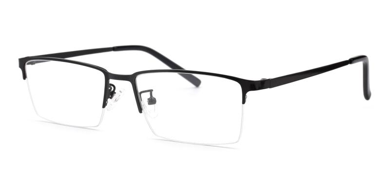 Bezel-Black-Eyeglasses