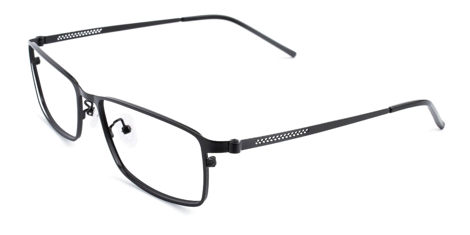 Pansney-Black-Rectangle-Metal-Eyeglasses-detail
