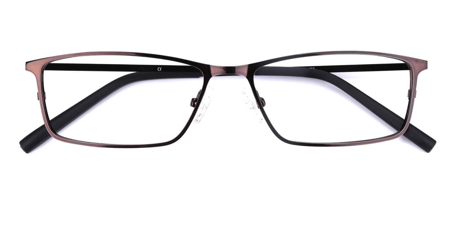 Wildfire-Brown-Rectangle-Metal-Eyeglasses-detail