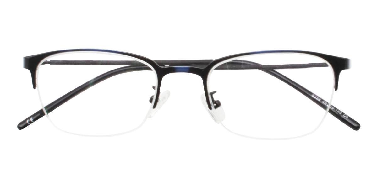 Wavain-Blue-Rectangle-Metal-Eyeglasses-detail