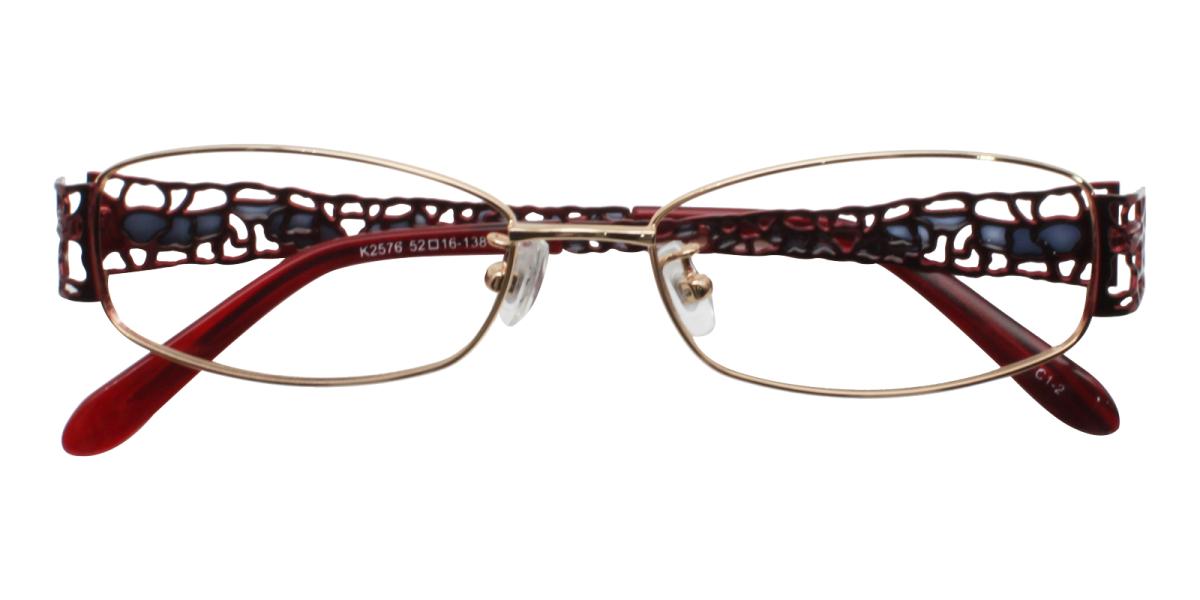 -Gold-Rectangle-Metal-Eyeglasses-detail