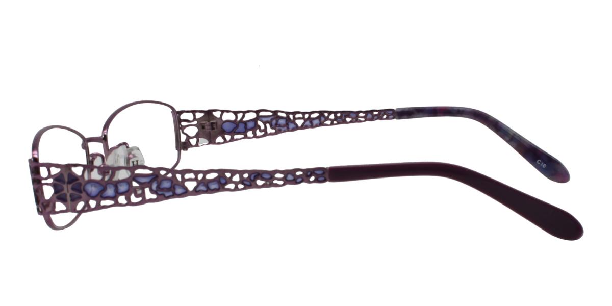 -Pattern-Rectangle-Metal-Eyeglasses-detail