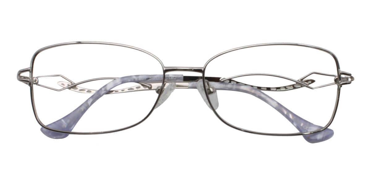 -Silver-Rectangle-Metal-Eyeglasses-detail