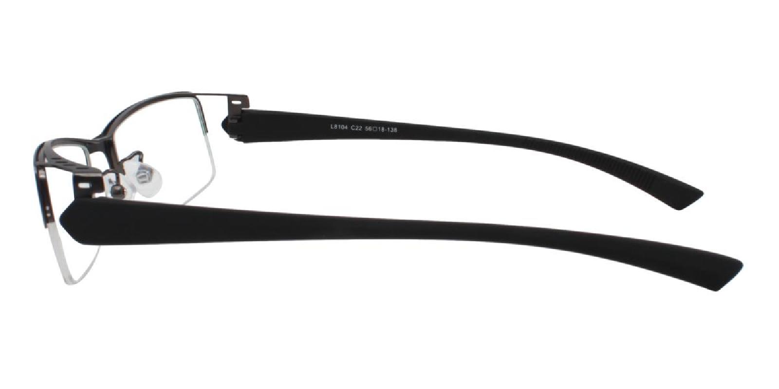 Blean-Black-Rectangle-Metal-Eyeglasses-detail