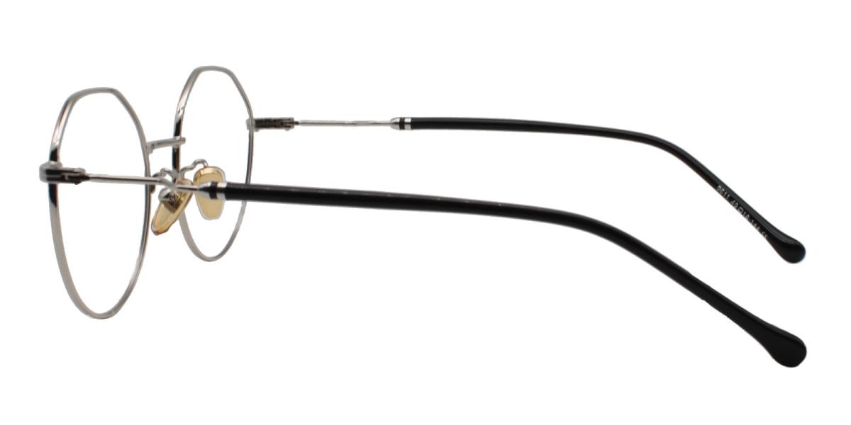 -Silver-Geometric-Metal-Eyeglasses-detail