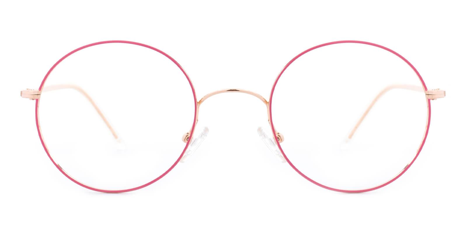 Maddy-Pink-Round-Metal-Eyeglasses-detail