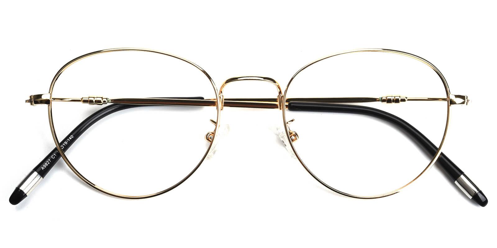 Sadie-Gold-Round-Metal-Eyeglasses-detail