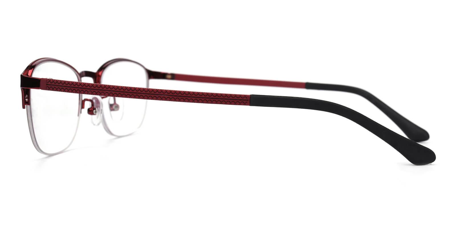 Cora-Red-Rectangle-Metal-Eyeglasses-detail