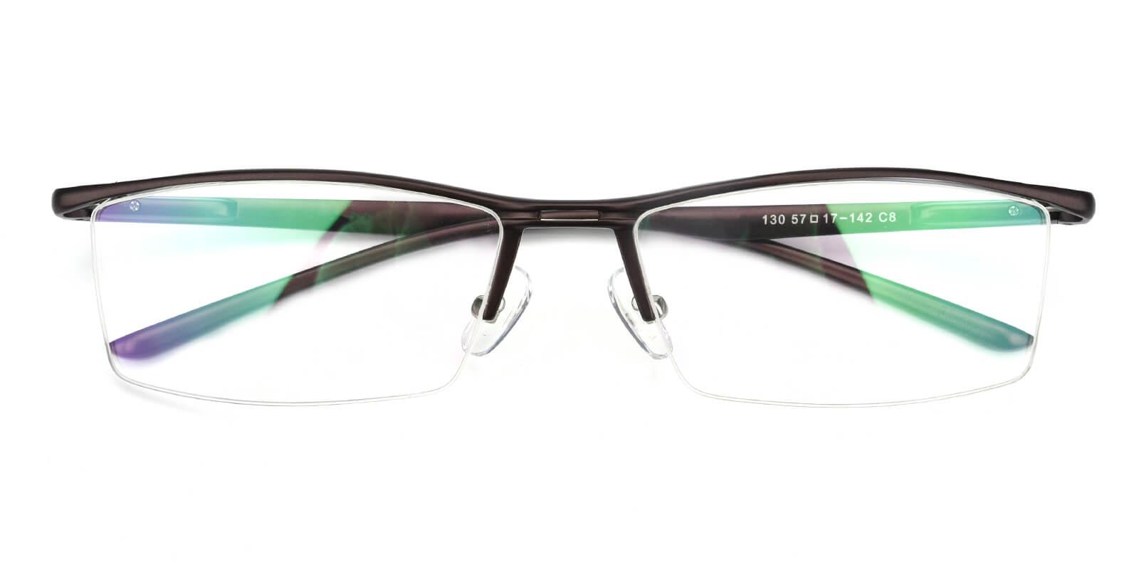 Metalla-Brown-Rectangle-Metal-Eyeglasses-detail