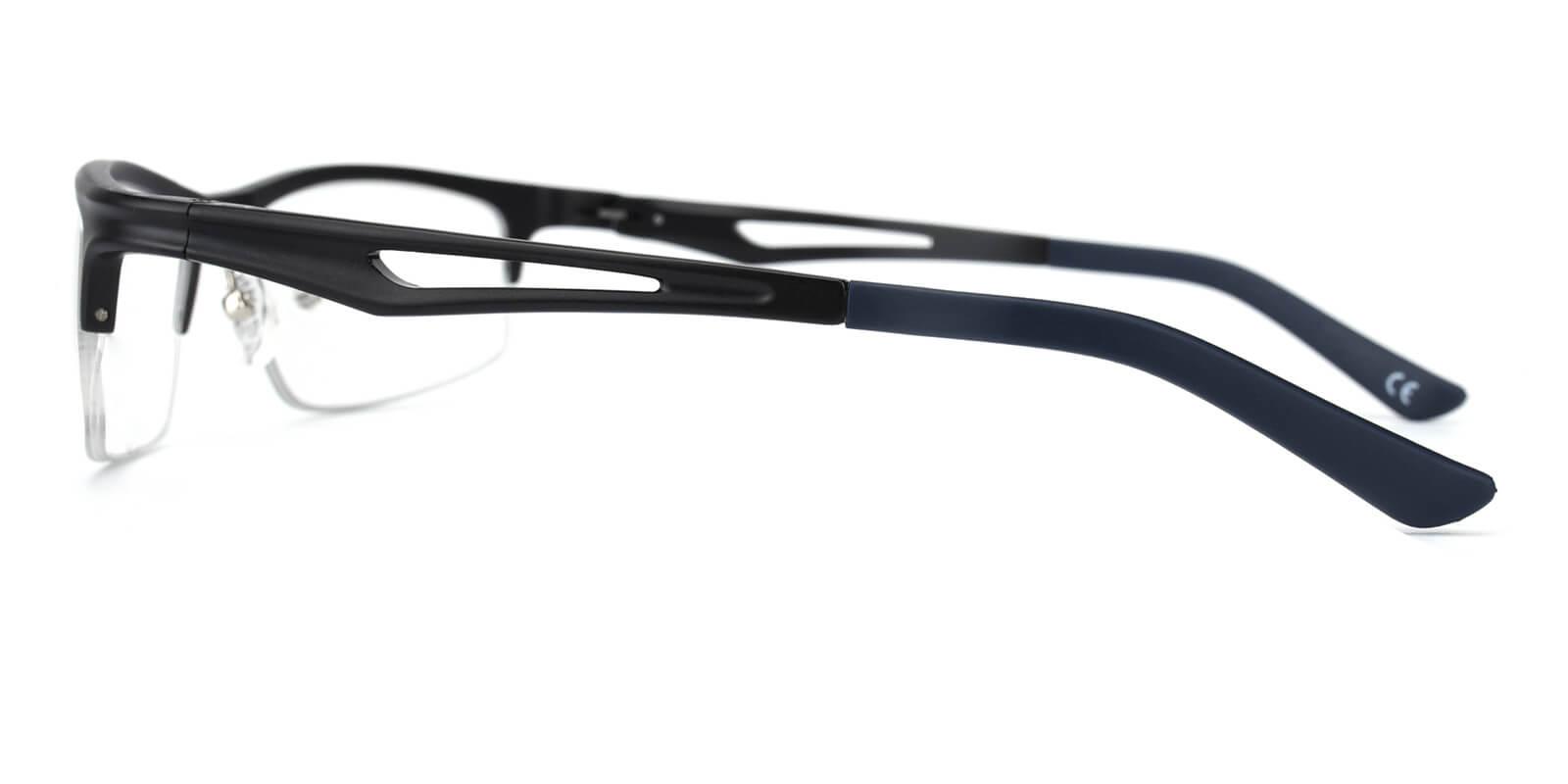 Muhammad-Black-Rectangle-Metal-Eyeglasses-detail