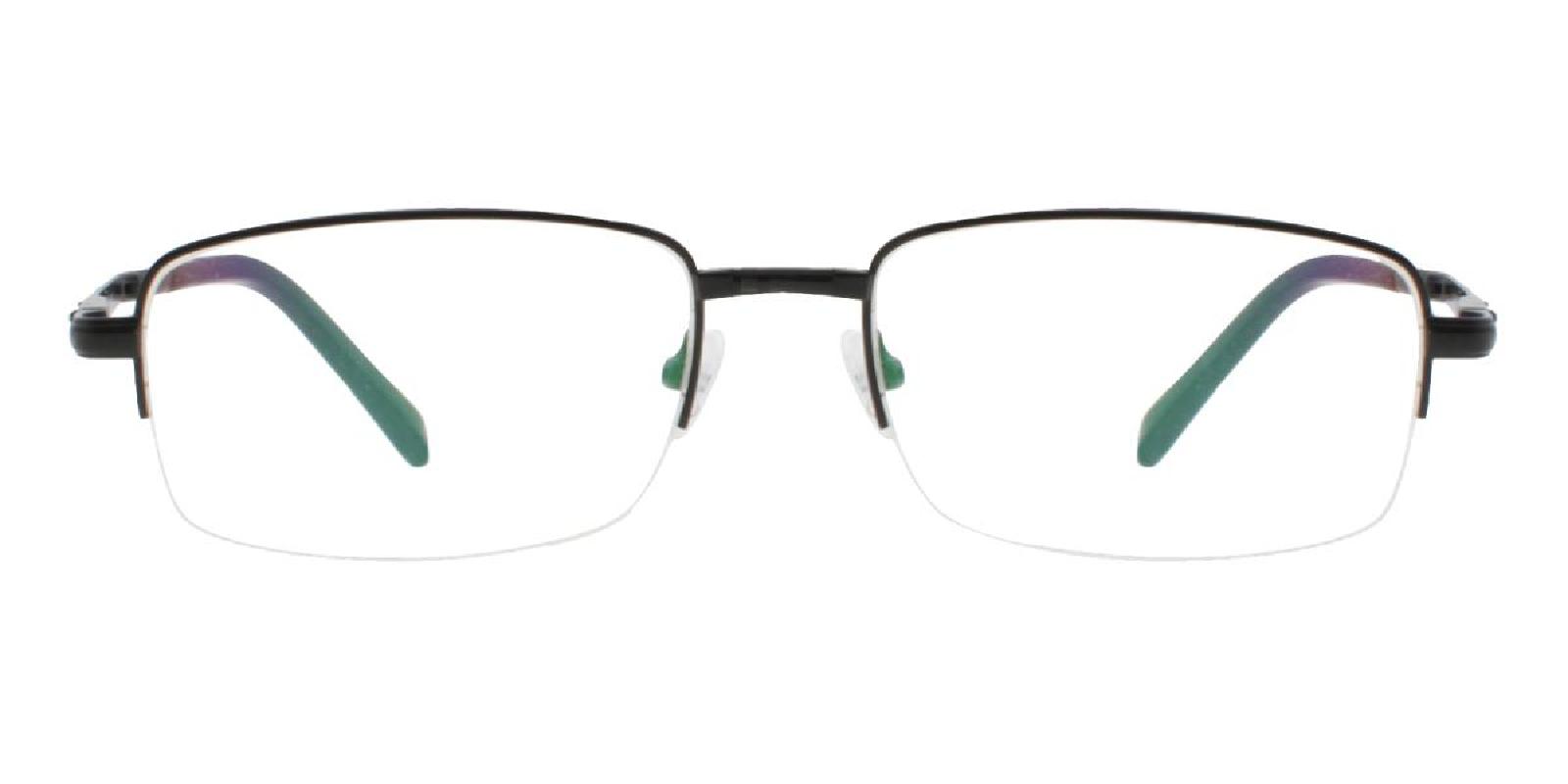 Andrew Foldable Glasses-Black-Rectangle-Metal-Eyeglasses-detail