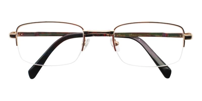 Andrew Foldable Glasses-Gold-Eyeglasses