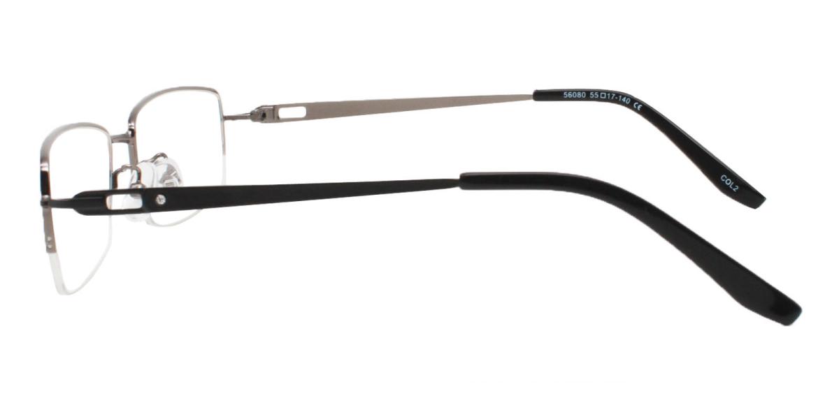 Ethiopia-Gun-Rectangle-Metal-Eyeglasses-detail