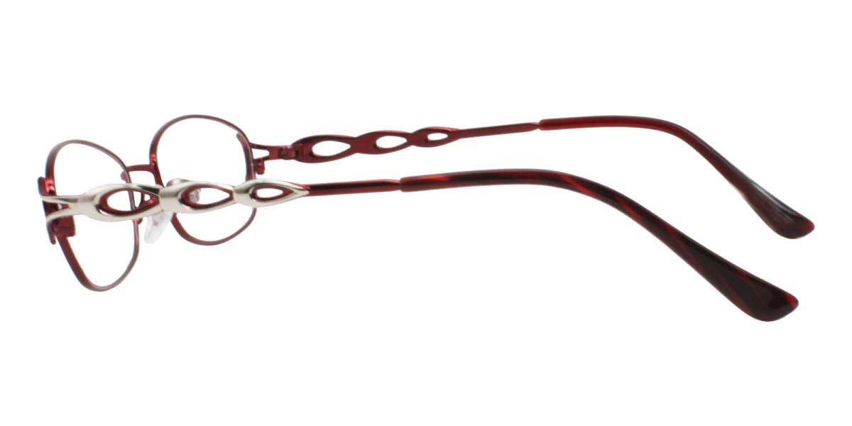 -Red-Rectangle-Metal-Eyeglasses-detail