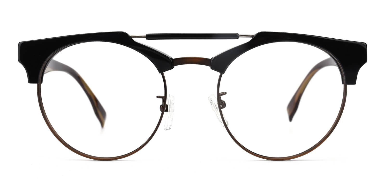 Ombama-Brown-Browline-Combination-Eyeglasses-detail