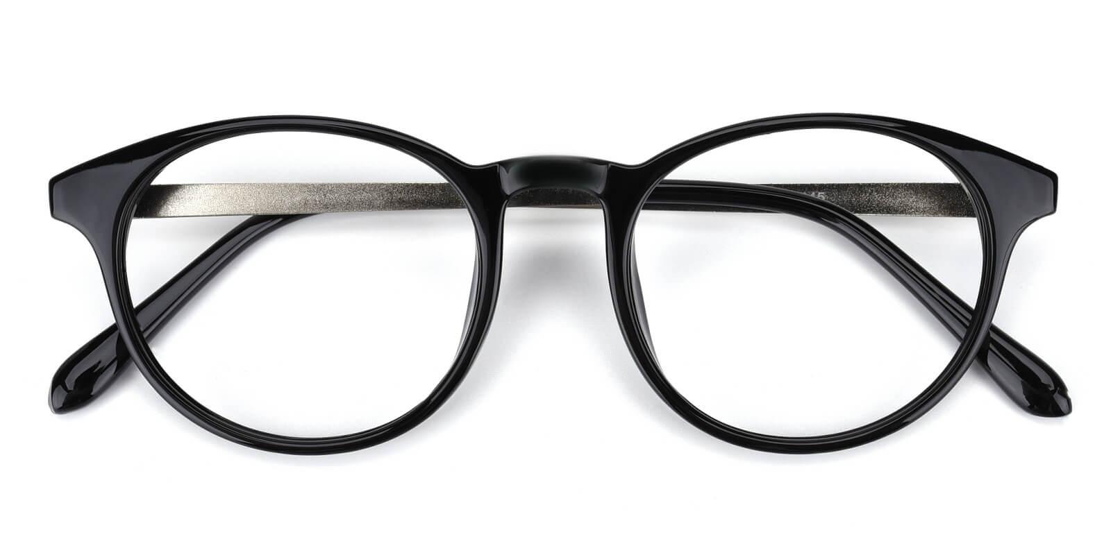 Zaire-Black-Round-Metal / TR-Eyeglasses-detail