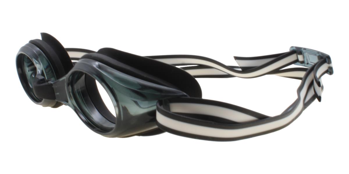 Prescription Goggles 181212002-Black-Oval-Plastic-SportsGlasses-detail