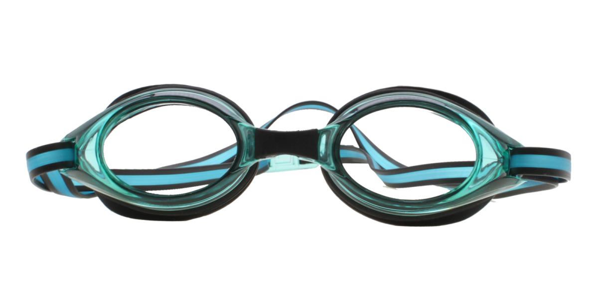 Prescription Goggles 181212002-Green-Oval-Plastic-SportsGlasses-detail