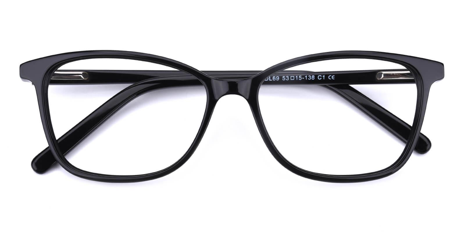 Believe-Black-Cat / Rectangle-Acetate-Eyeglasses-detail