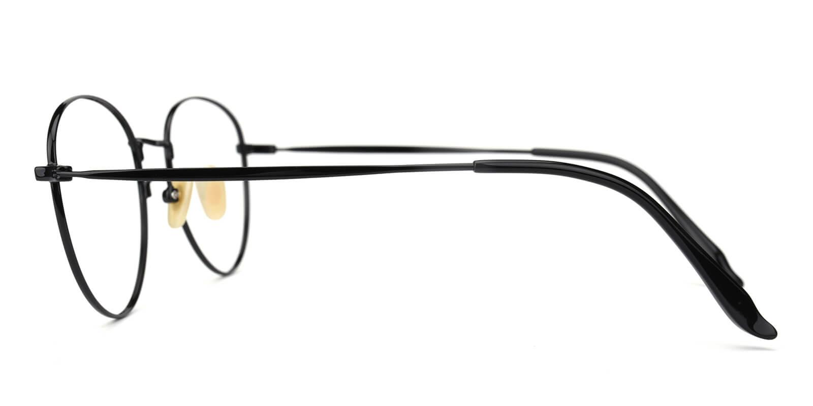 Litteray-Black-Round-Titanium-Eyeglasses-detail