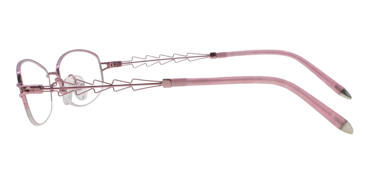 Asher-Pink-Oval-Acetate / Metal-Eyeglasses-detail