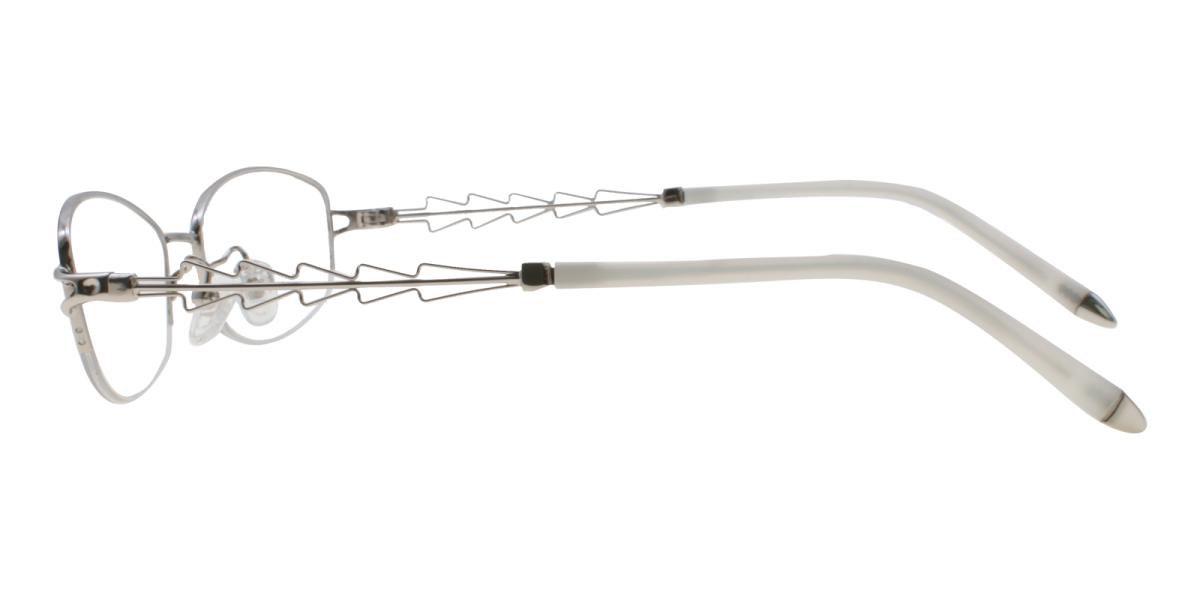 Asher-Silver-Oval-Acetate / Metal-Eyeglasses-detail