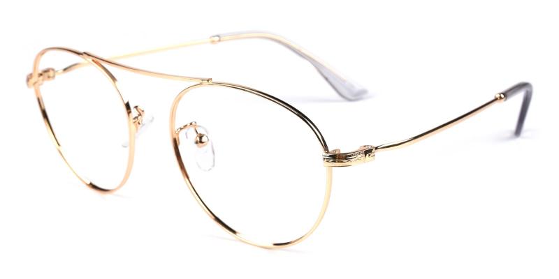 Fleybean-Gold-Eyeglasses
