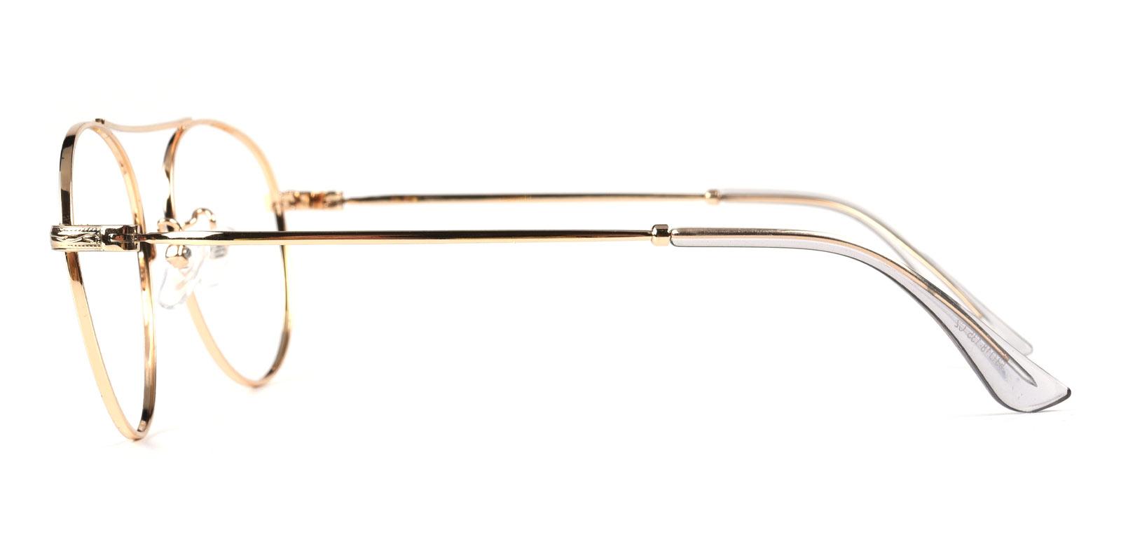Fleybean-Gold-Aviator-Metal-Eyeglasses-detail